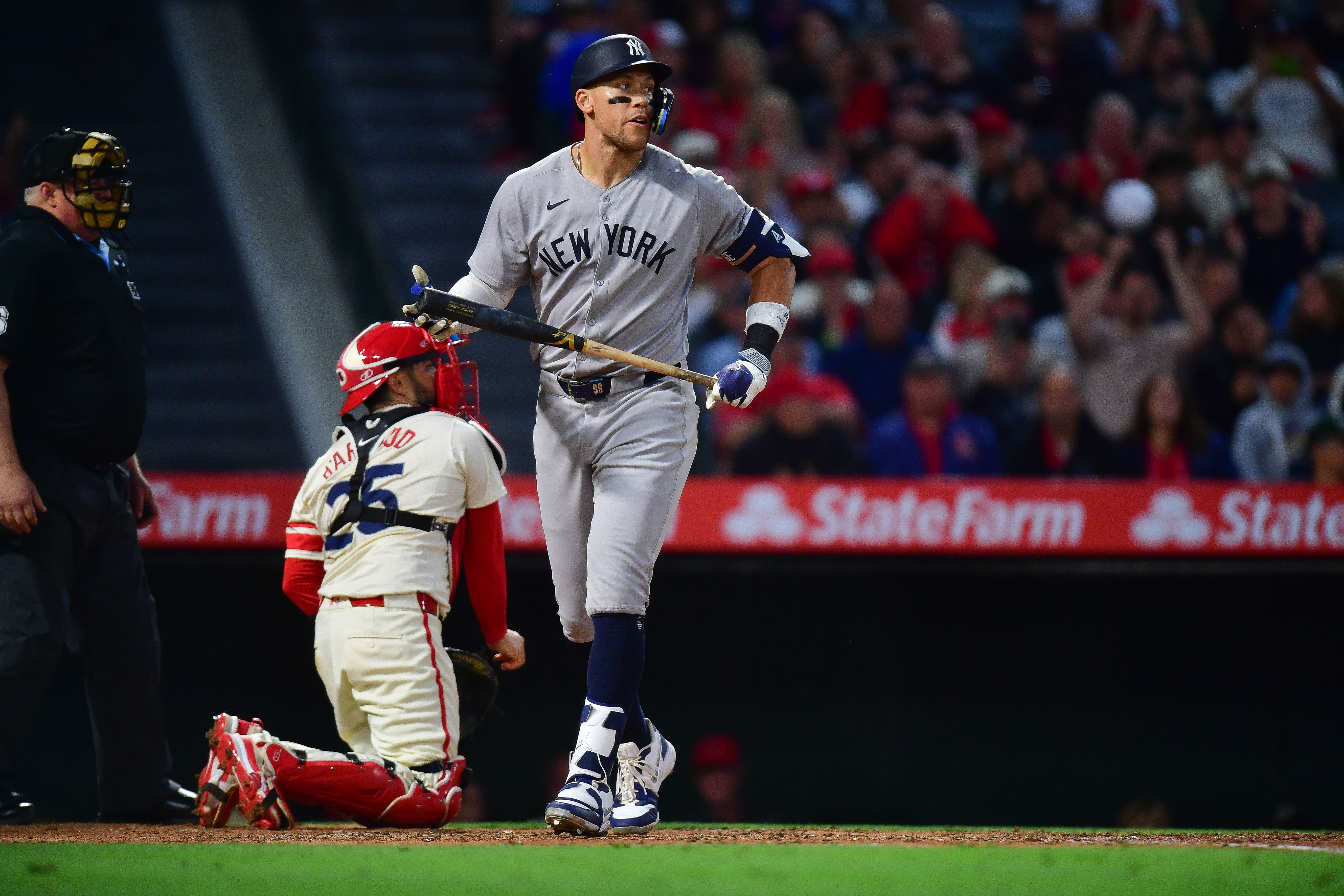 Aaron Judge got two intentional walks (Imagn)